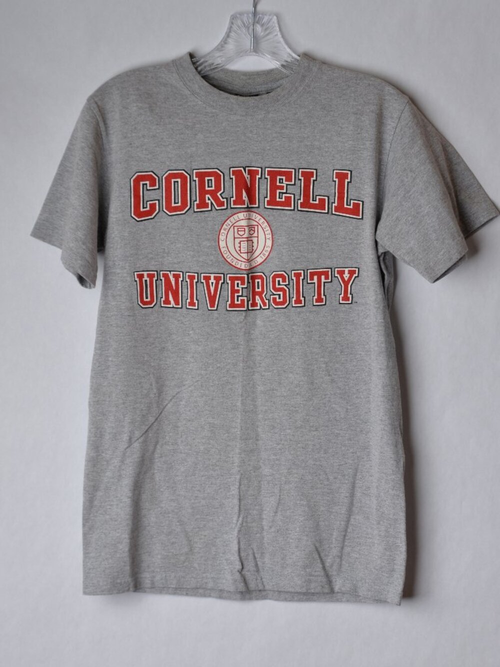 Cornell University Mens Small Heather Gray Short Sleeve T-Shirt Gear For Sports
